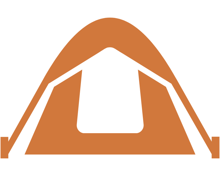 orange tent icon